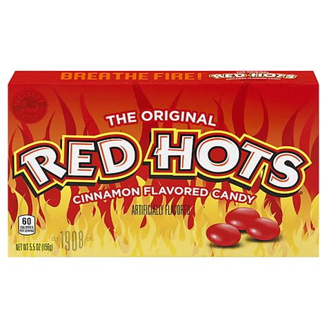 Red Hots Original Cinnamon Flavored Candy, Theater Box, 5.5 oz